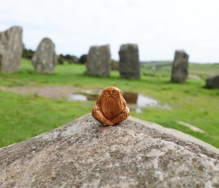 Most People Throw Away Avocado Pits, But This Artist Carves Them Into Magical Forest Creatures