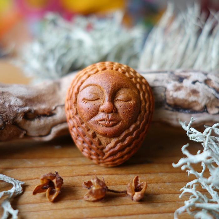 Most People Throw Away Avocado Pits, But This Artist Carves Them Into Magical Forest Creatures