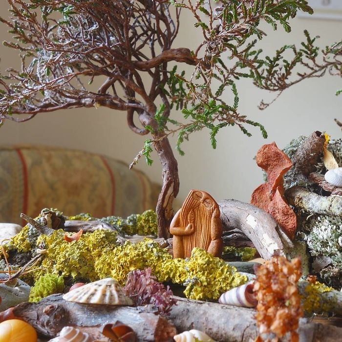 Most People Throw Away Avocado Pits, But This Artist Carves Them Into Magical Forest Creatures