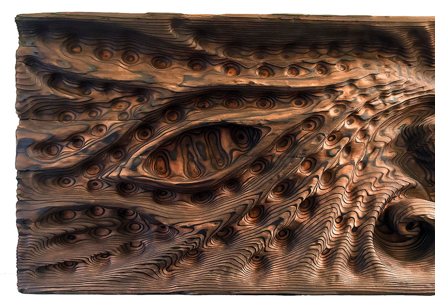 Artist Creates Unique Wood Sculptures Using An Ancient Woodworking Technique That He Saw In Visions Artist Creates Unique Wood Sculptures Using An Ancient Woodworking Technique That He Saw In Visions