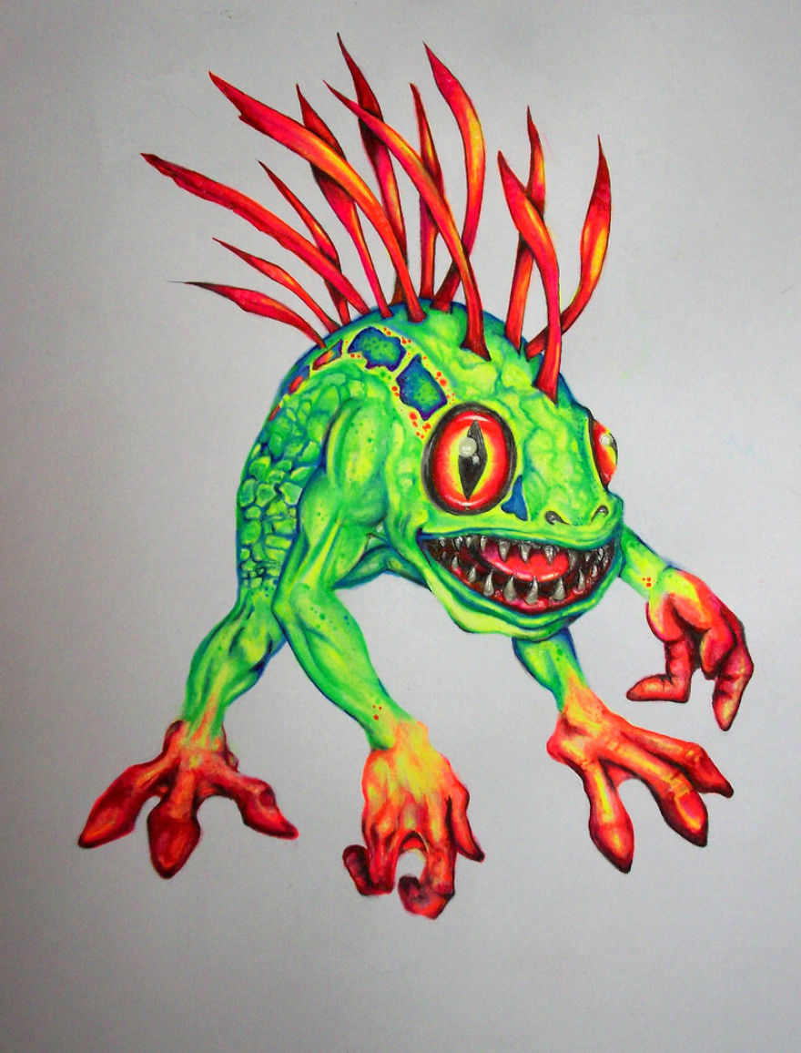 I Use Gel Pens To Create Colorful Art