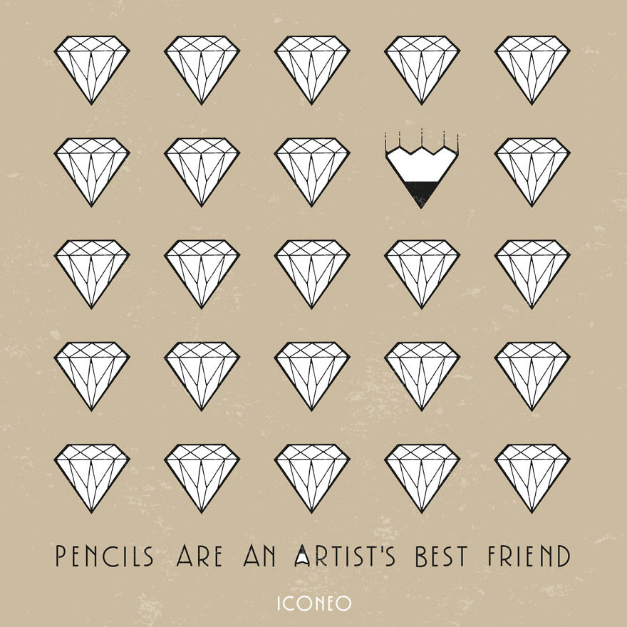 I Play With The Symbol Of Pencil In My Illustrations