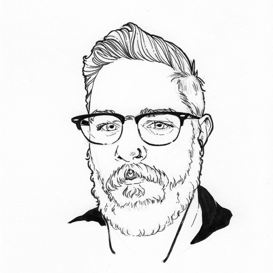 I Draw Instagram Selfies In Ink I Draw Instagram Selfies In Ink