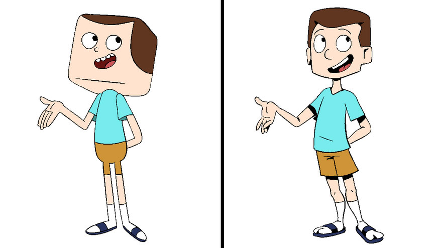 Artist Challenges Herself To Draw Cartoons In Their Official Style, And Then Her Own (34 Pics)