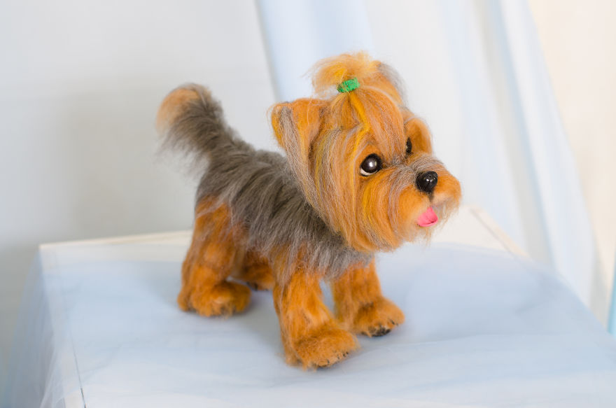 It Took Me More Than 100 Hours To Make This Needle Felted Yorkie! It Took Me More Than 100 Hours To Make This Needle Felted Yorkie!