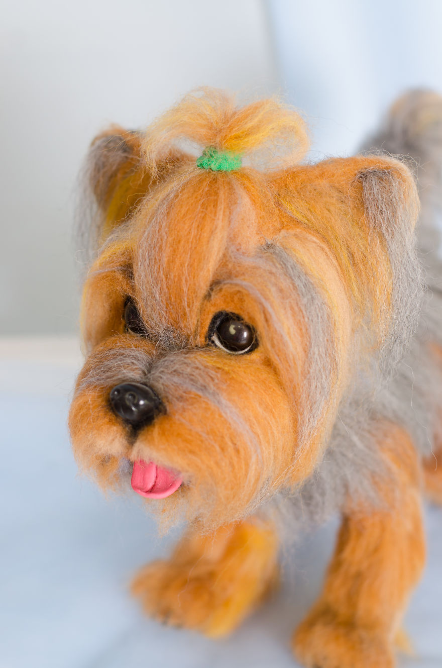It Took Me More Than 100 Hours To Make This Needle Felted Yorkie! It Took Me More Than 100 Hours To Make This Needle Felted Yorkie!