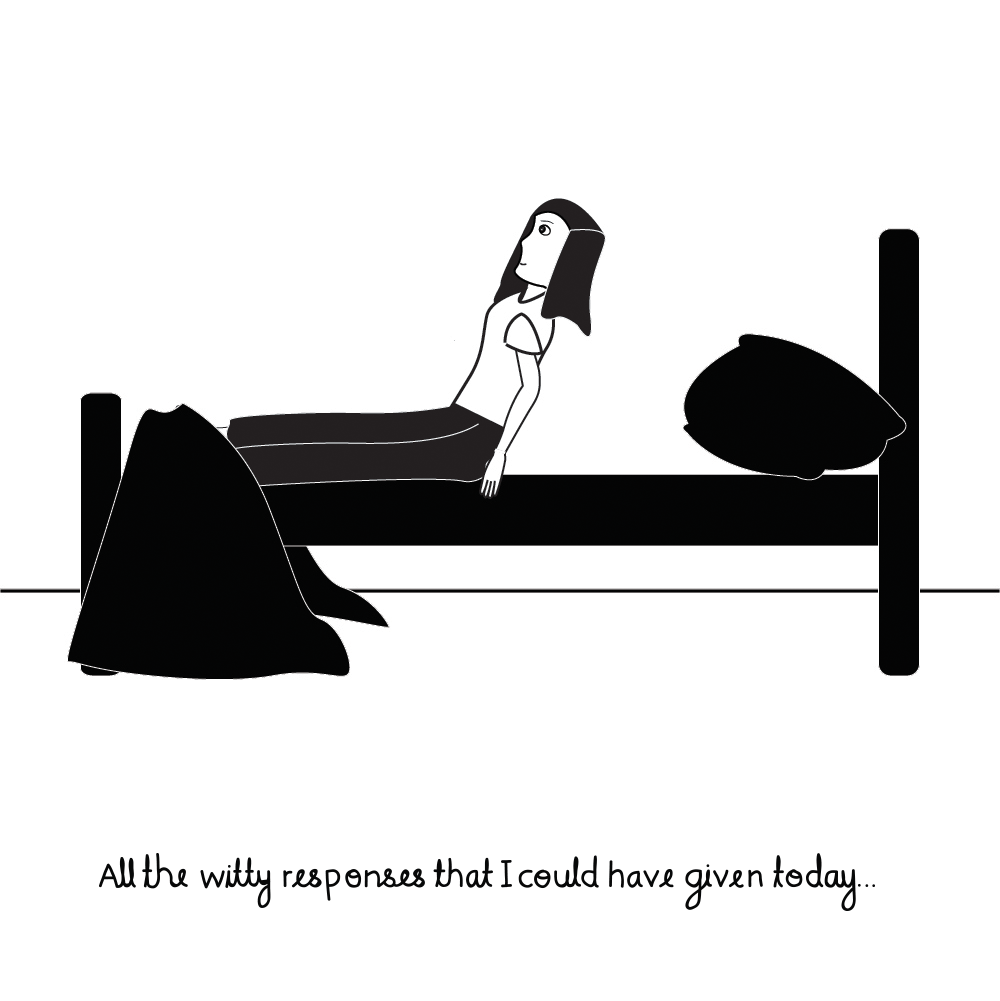 Drawing My Daily And Never Ending Anxieties In Black &#038; White