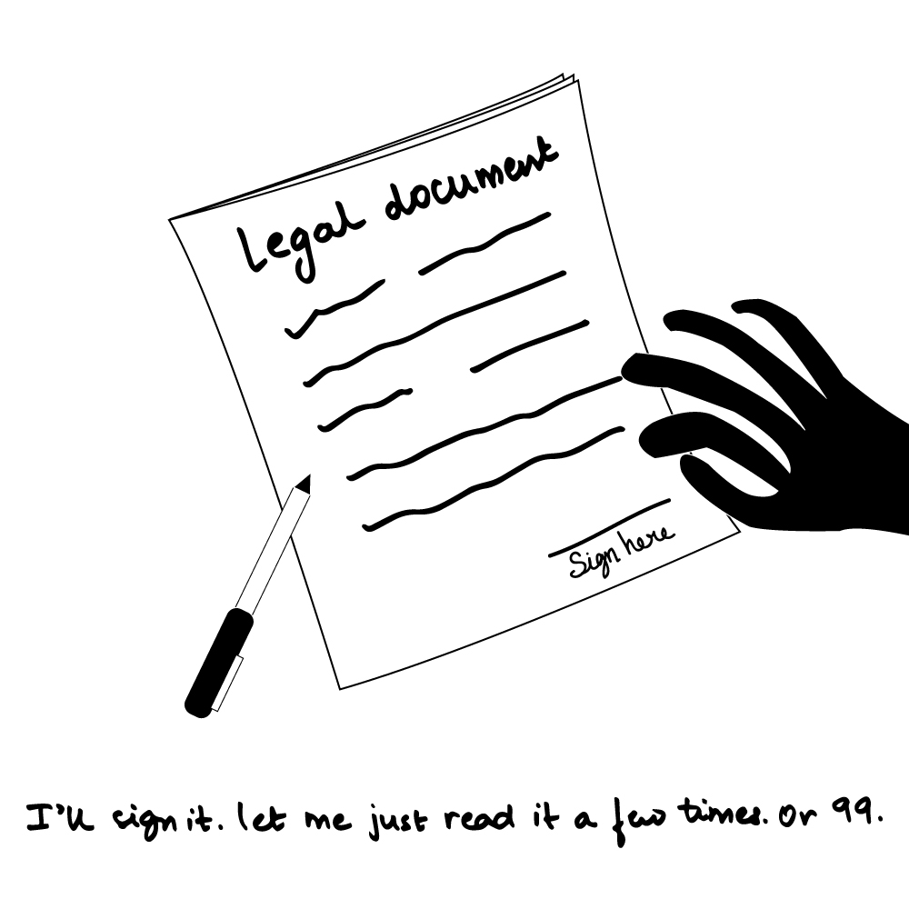 Drawing My Daily And Never Ending Anxieties In Black &#038; White