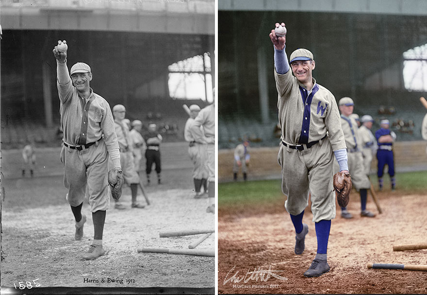 I Restored And Colorized Century-Old Photos From Major League Baseball I Restored And Colorized Century-Old Photos From Major League Baseball