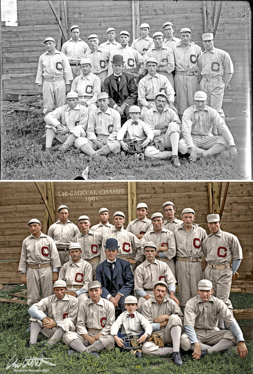 I Restored And Colorized Century-Old Photos From Major League Baseball I Restored And Colorized Century-Old Photos From Major League Baseball