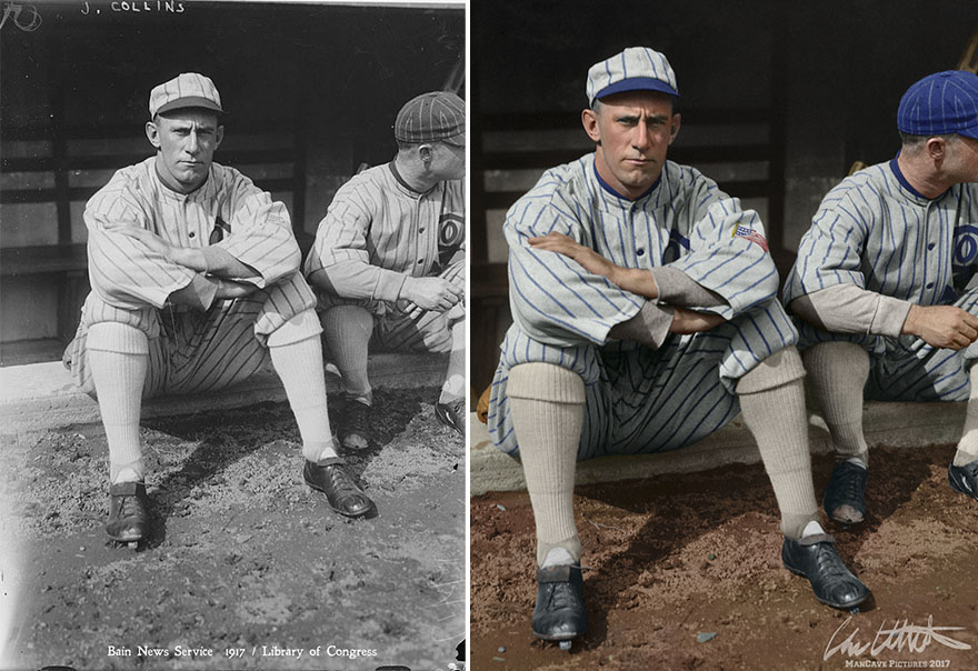 I Restored And Colorized Century-Old Photos From Major League Baseball I Restored And Colorized Century-Old Photos From Major League Baseball