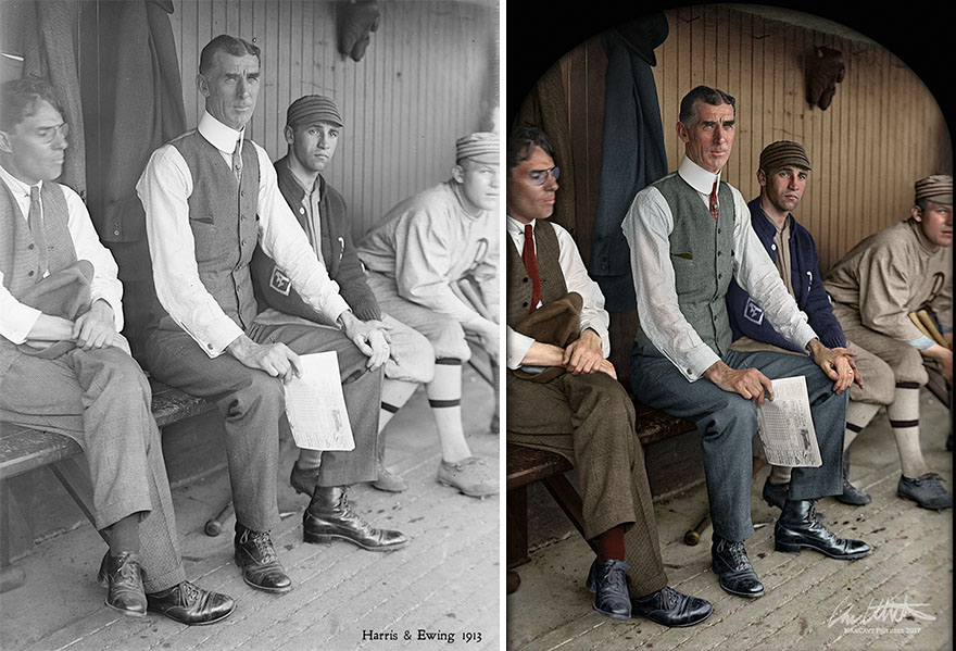 I Restored And Colorized Century-Old Photos From Major League Baseball I Restored And Colorized Century-Old Photos From Major League Baseball
