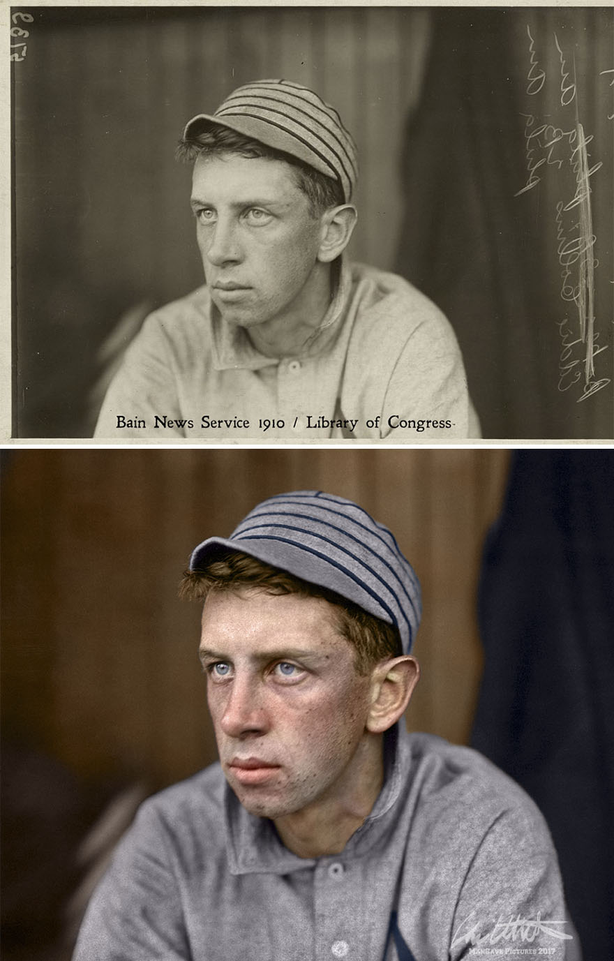 I Restored And Colorized Century-Old Photos From Major League Baseball I Restored And Colorized Century-Old Photos From Major League Baseball