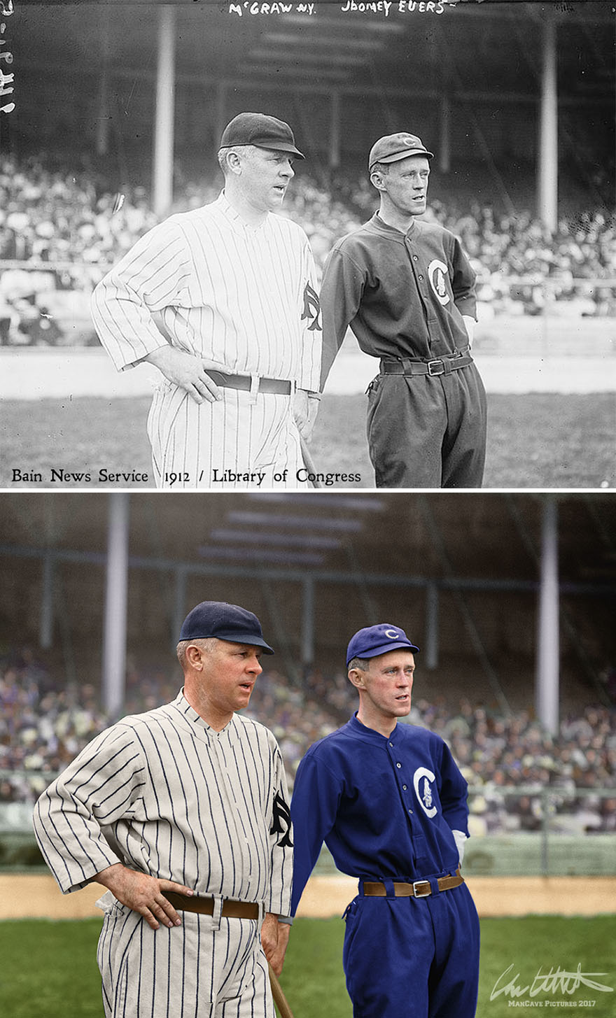 I Restored And Colorized Century-Old Photos From Major League Baseball I Restored And Colorized Century-Old Photos From Major League Baseball