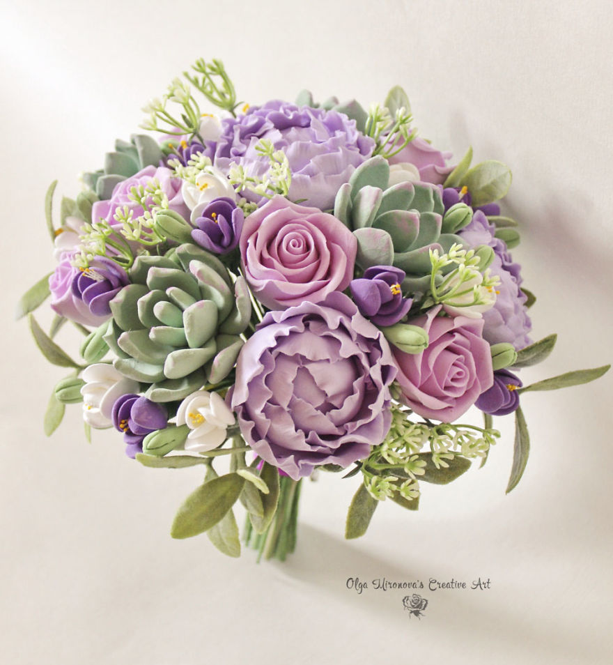 I Make Clay Bouquets That Brides Can Keep Forever I Make Clay Bouquets That Brides Can Keep Forever