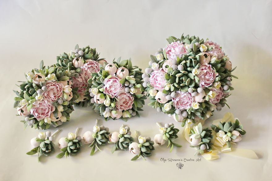 I Make Clay Bouquets That Brides Can Keep Forever I Make Clay Bouquets That Brides Can Keep Forever