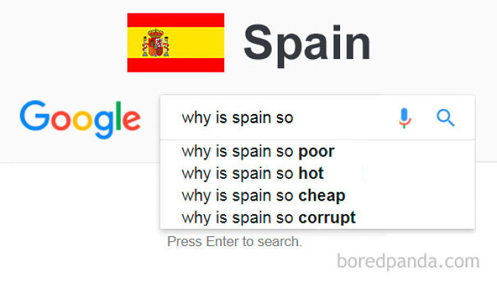 We Typed &#8220;Why Is [Country] So..?&#8221; In Google Search, And This Is How It Autocompleted For Each Country