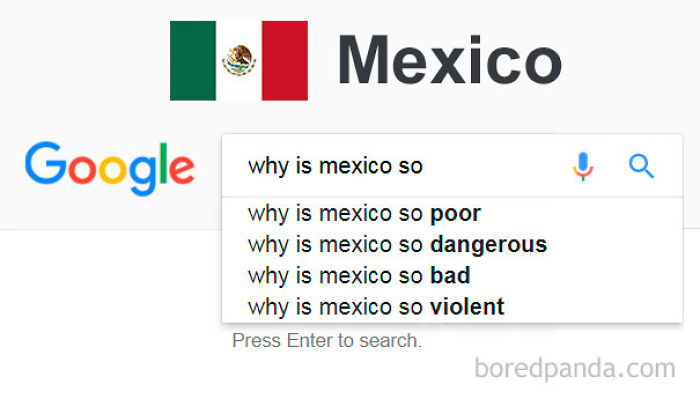 We Typed &#8220;Why Is [Country] So..?&#8221; In Google Search, And This Is How It Autocompleted For Each Country