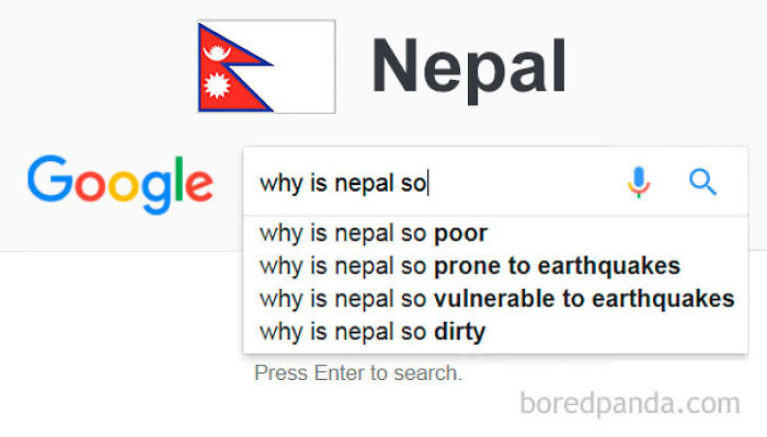 We Typed &#8220;Why Is [Country] So..?&#8221; In Google Search, And This Is How It Autocompleted For Each Country