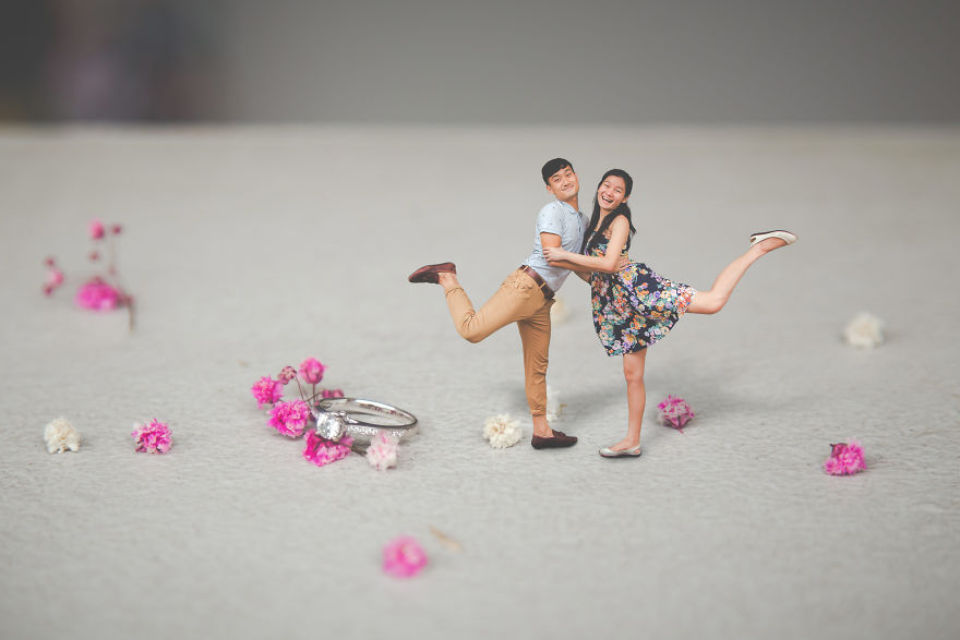 I Turned This Couple&#8217;s Pre-Wedding Photo Shoot Into A Thumbelina-Inspired Fairy Tale