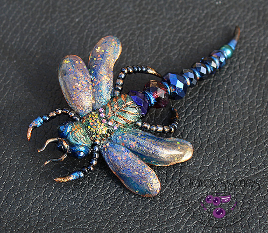 I Create Mesmerizing Insect Jewelry From Polymer Clay