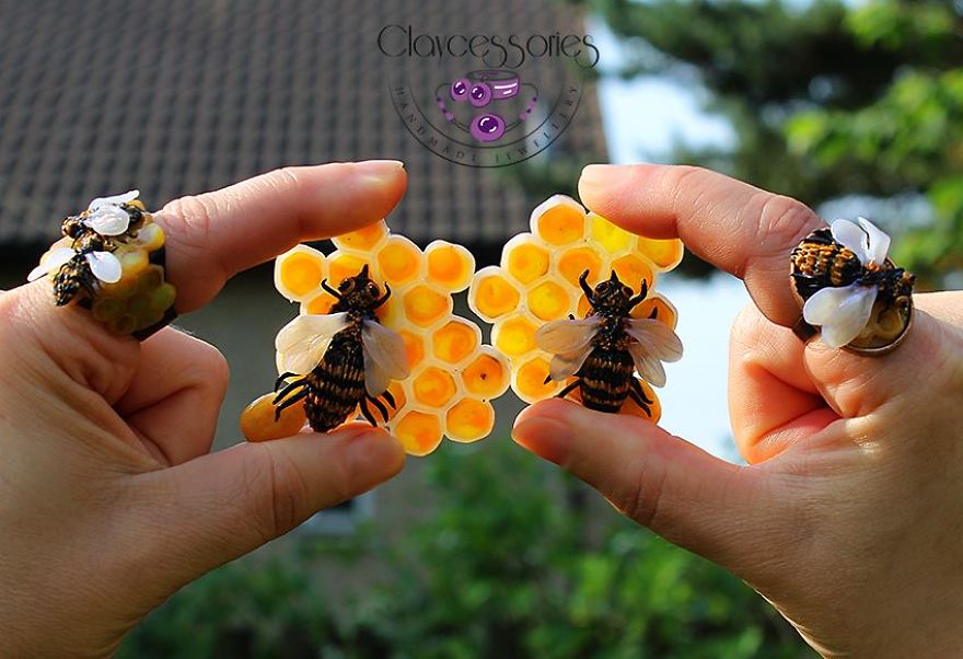 I Create Mesmerizing Insect Jewelry From Polymer Clay