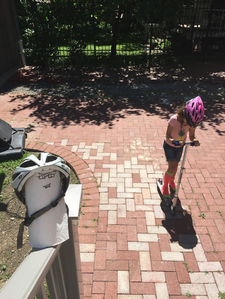 Big Brother Is Away At Camp And Family Replaces Him With A Paper Towel Roll