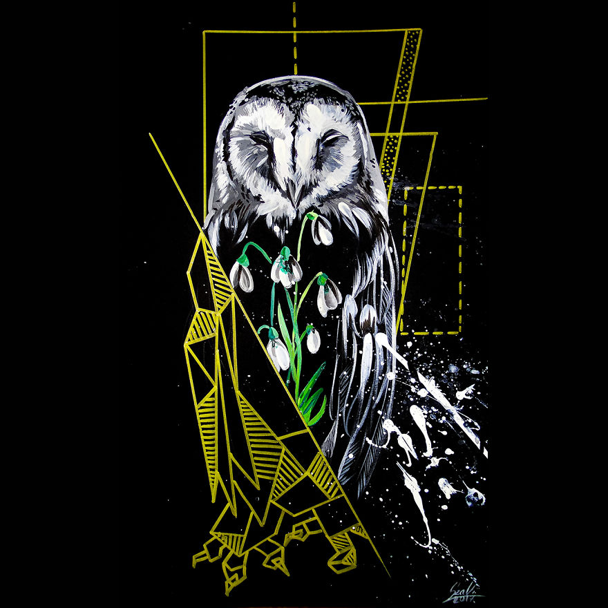 I Try To Paint The Beauty Of Birds In A Unique Perspective That Mixes Geometry And Landscapes I Try To Paint The Beauty Of Birds In A Unique Perspective That Mixes Geometry And Landscapes