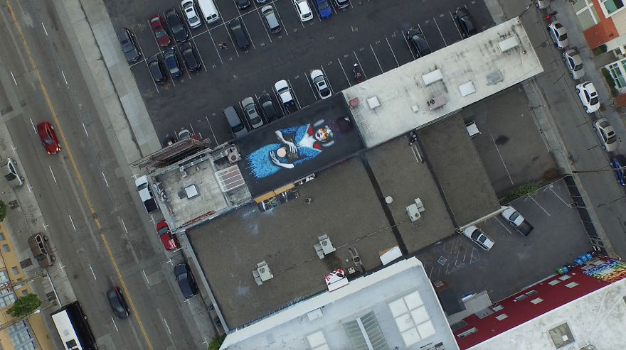 Fin Dac’s New Rooftop Mural In San Francisco Fin Dac’s New Rooftop Mural In San Francisco