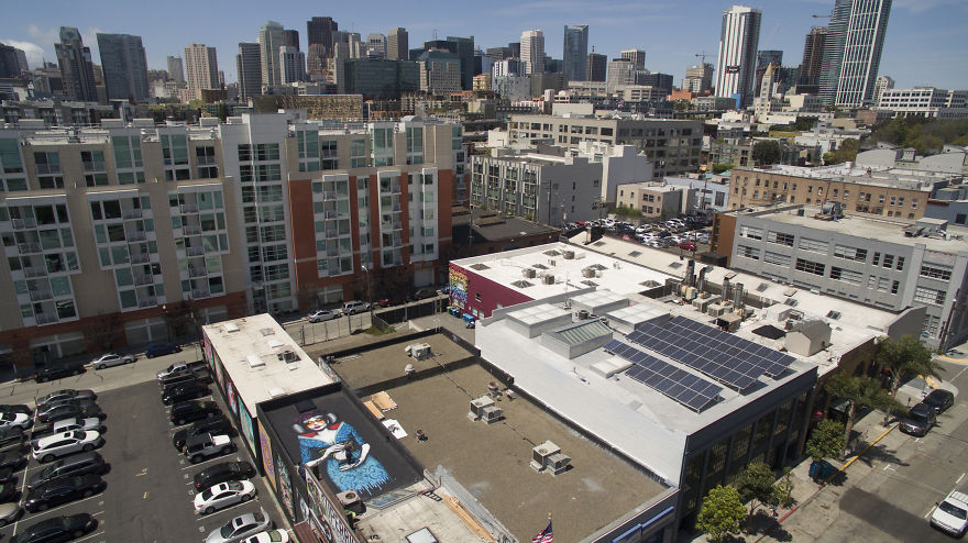 Fin Dac’s New Rooftop Mural In San Francisco Fin Dac’s New Rooftop Mural In San Francisco