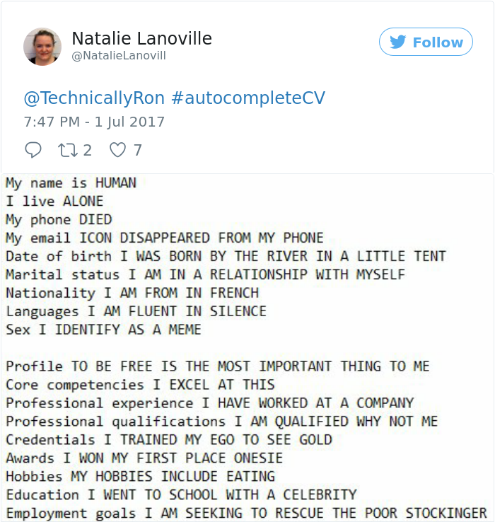 This Guy Just Wrote His Resume Using Google Autocomplete, And It’s So Brilliant He Deserves A Job This Guy Just Wrote His Resume Using Google Autocomplete, And It’s So Brilliant He Deserves A Job