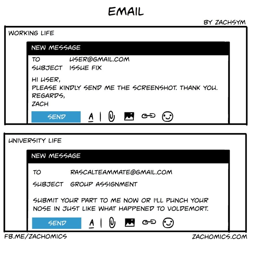 19 Hilarious Comics Showing The Differences Between Working Life And University Life 19 Hilarious Comics Showing The Differences Between Working Life And University Life