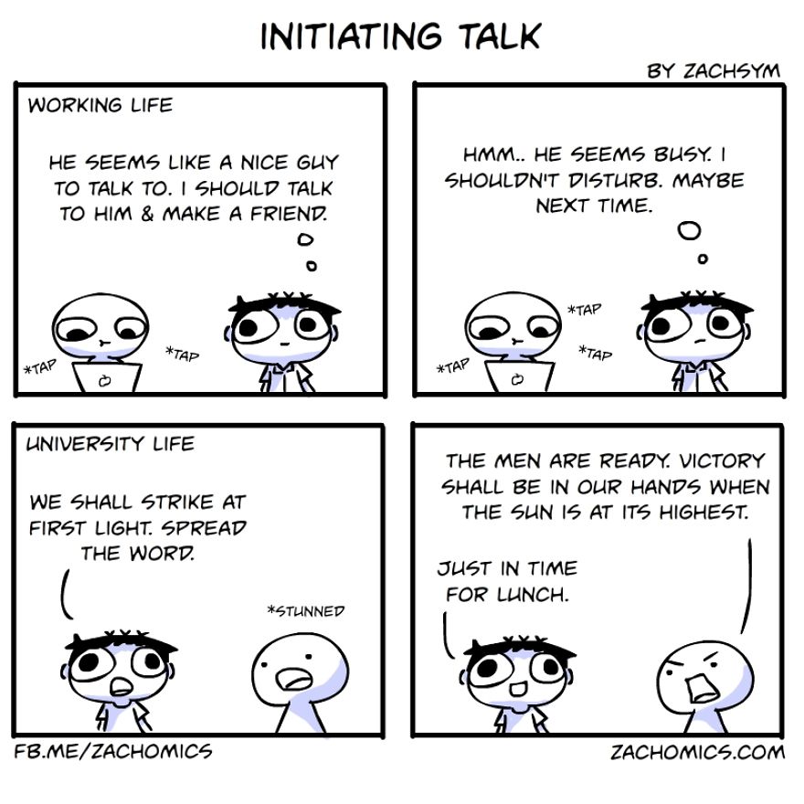 19 Hilarious Comics Showing The Differences Between Working Life And University Life 19 Hilarious Comics Showing The Differences Between Working Life And University Life