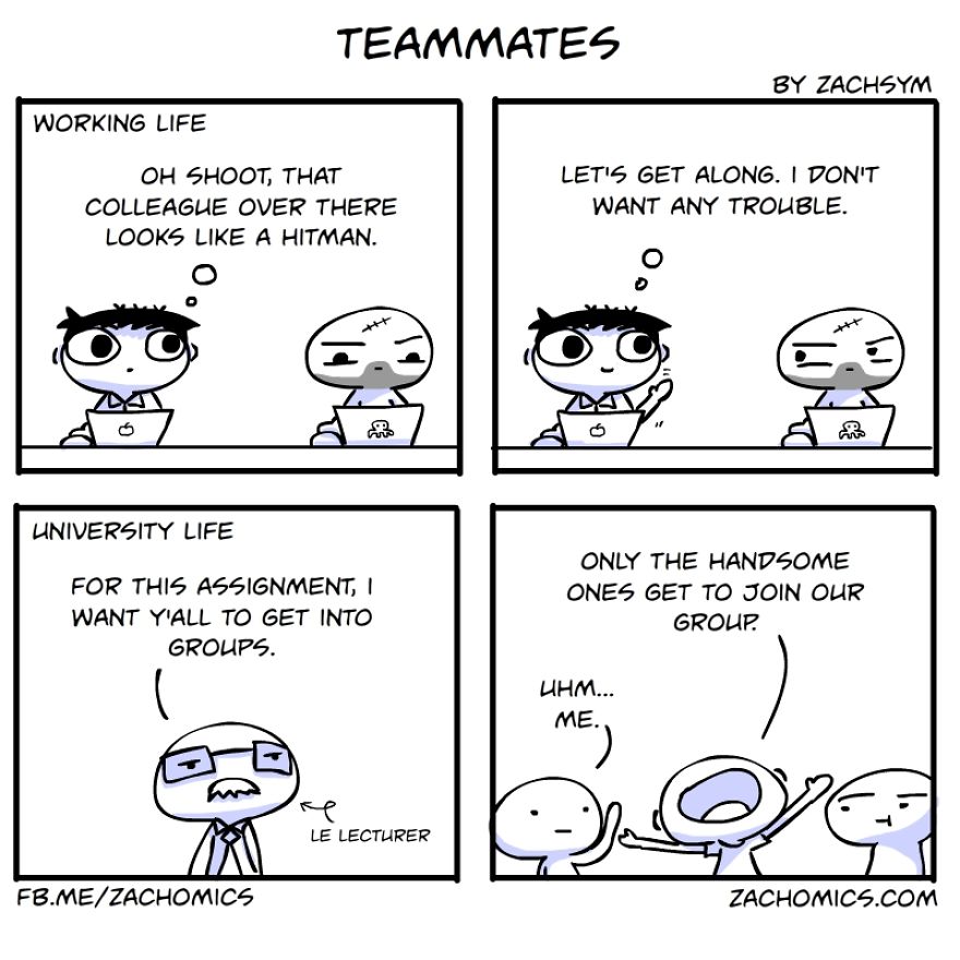 19 Hilarious Comics Showing The Differences Between Working Life And University Life 19 Hilarious Comics Showing The Differences Between Working Life And University Life