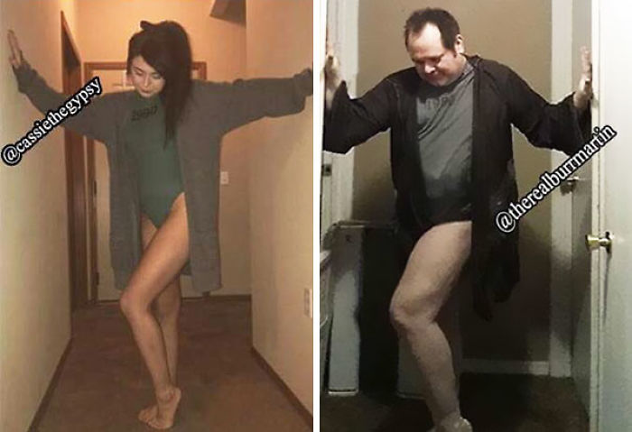 Dad Trolls Daughter By Recreating Her Racy Selfies, Ends Up Getting 2x More Followers Than Her (New Pics) Dad Trolls Daughter By Recreating Her Racy Selfies, Ends Up Getting 2x More Followers Than Her (New Pics)