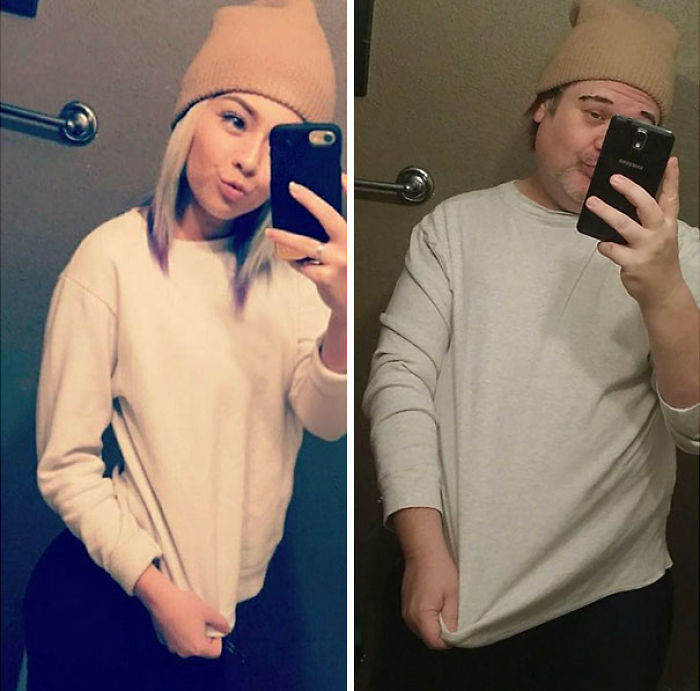 Dad Trolls Daughter By Recreating Her Racy Selfies, Ends Up Getting 2x More Followers Than Her (New Pics) Dad Trolls Daughter By Recreating Her Racy Selfies, Ends Up Getting 2x More Followers Than Her (New Pics)