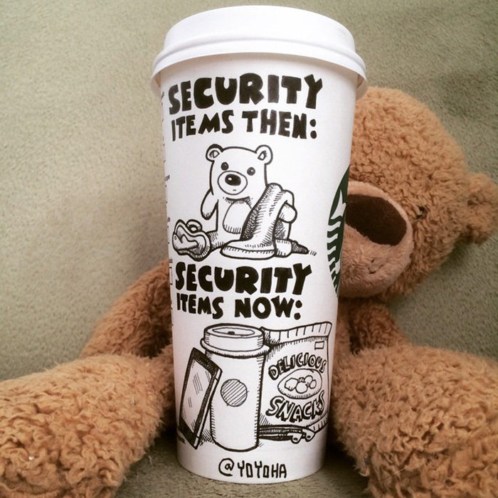 I Got Bored By Blank Coffee Cups, So I Started Drawing Comics On Them