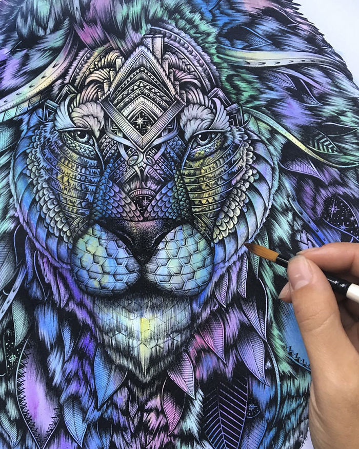 41 Incredibly Detailed Animal Drawings By Faye Halliday