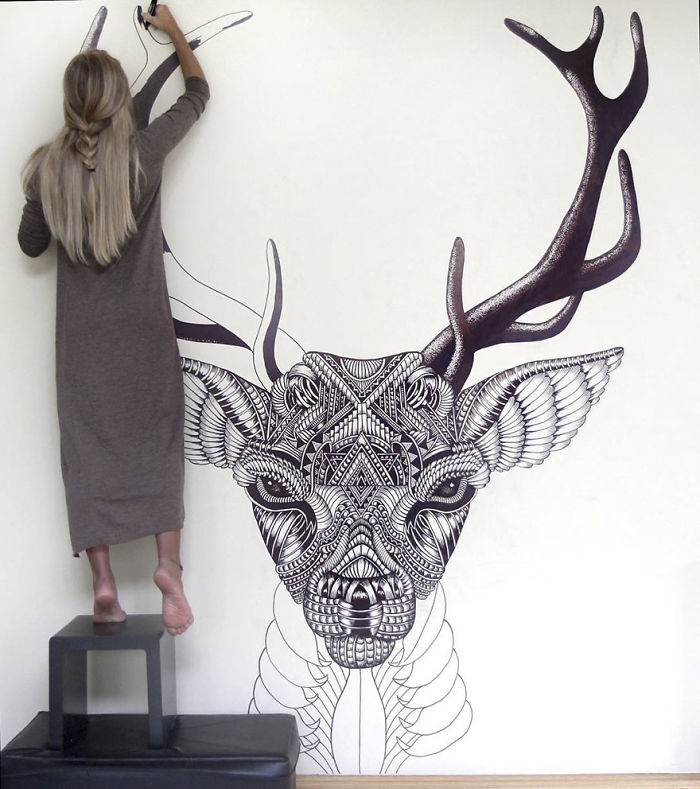 41 Incredibly Detailed Animal Drawings By Faye Halliday