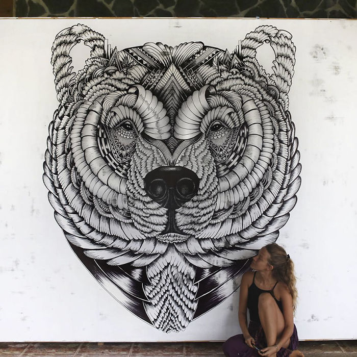 41 Incredibly Detailed Animal Drawings By Faye Halliday