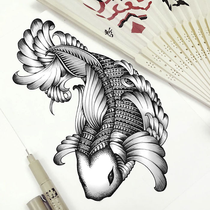 41 Incredibly Detailed Animal Drawings By Faye Halliday