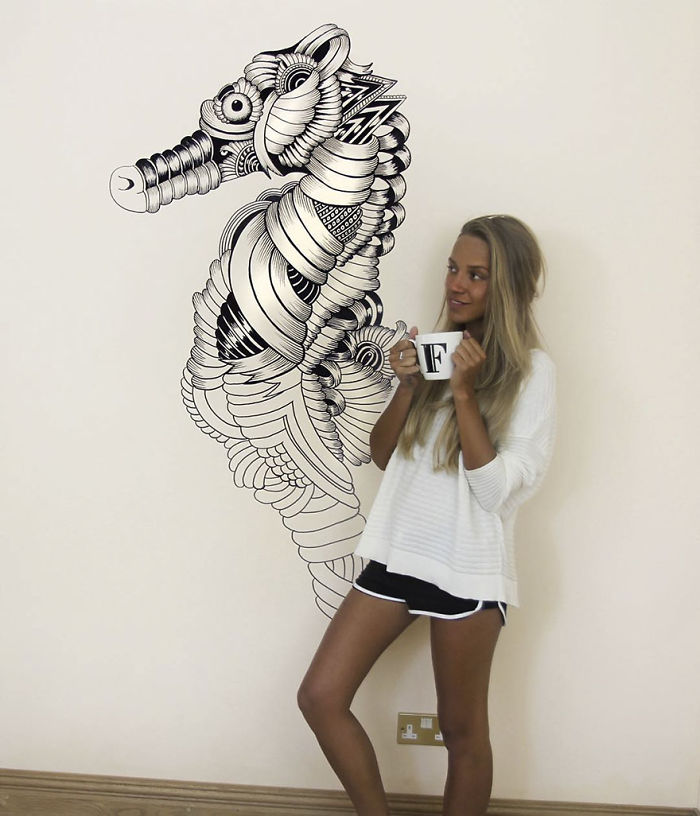 41 Incredibly Detailed Animal Drawings By Faye Halliday