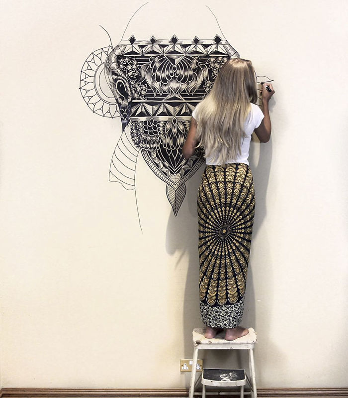 41 Incredibly Detailed Animal Drawings By Faye Halliday