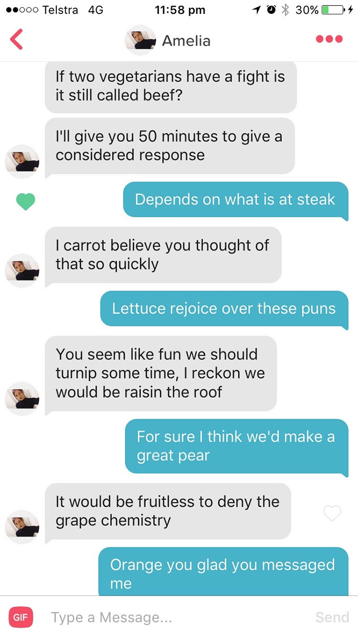 109 Brilliant Tinder Puns That Totally Deserve A Date, But Don’t Always Work As Expected 109 Brilliant Tinder Puns That Totally Deserve A Date, But Don’t Always Work As Expected