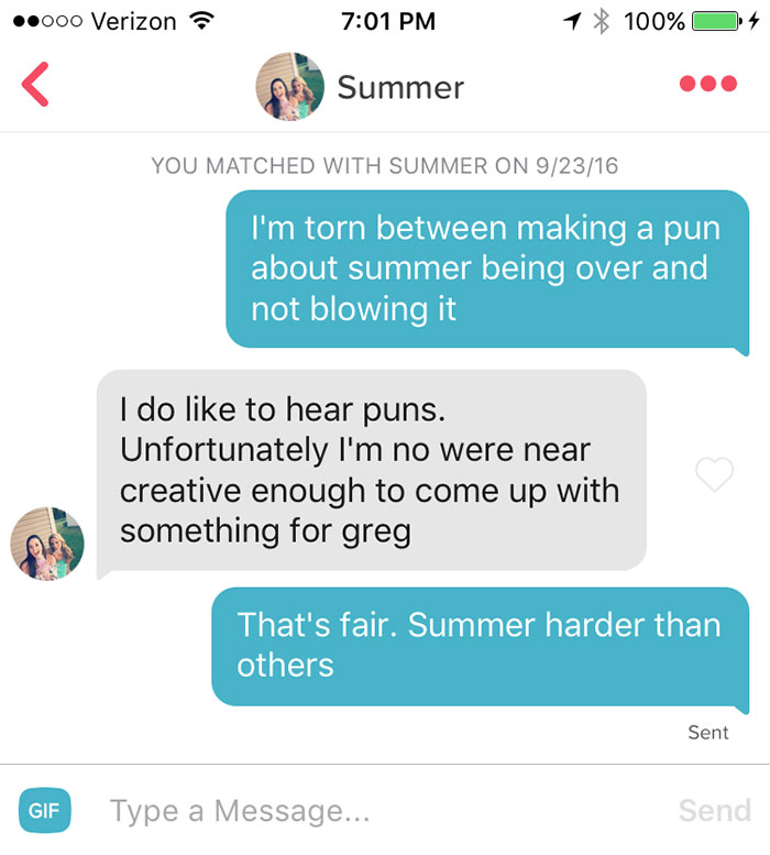109 Brilliant Tinder Puns That Totally Deserve A Date, But Don’t Always Work As Expected 109 Brilliant Tinder Puns That Totally Deserve A Date, But Don’t Always Work As Expected