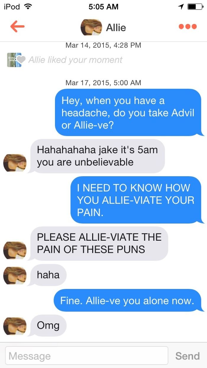 109 Brilliant Tinder Puns That Totally Deserve A Date, But Don’t Always Work As Expected 109 Brilliant Tinder Puns That Totally Deserve A Date, But Don’t Always Work As Expected