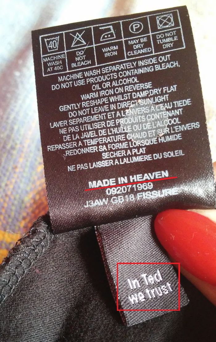 50 Of The Funniest Clothing Tags Ever