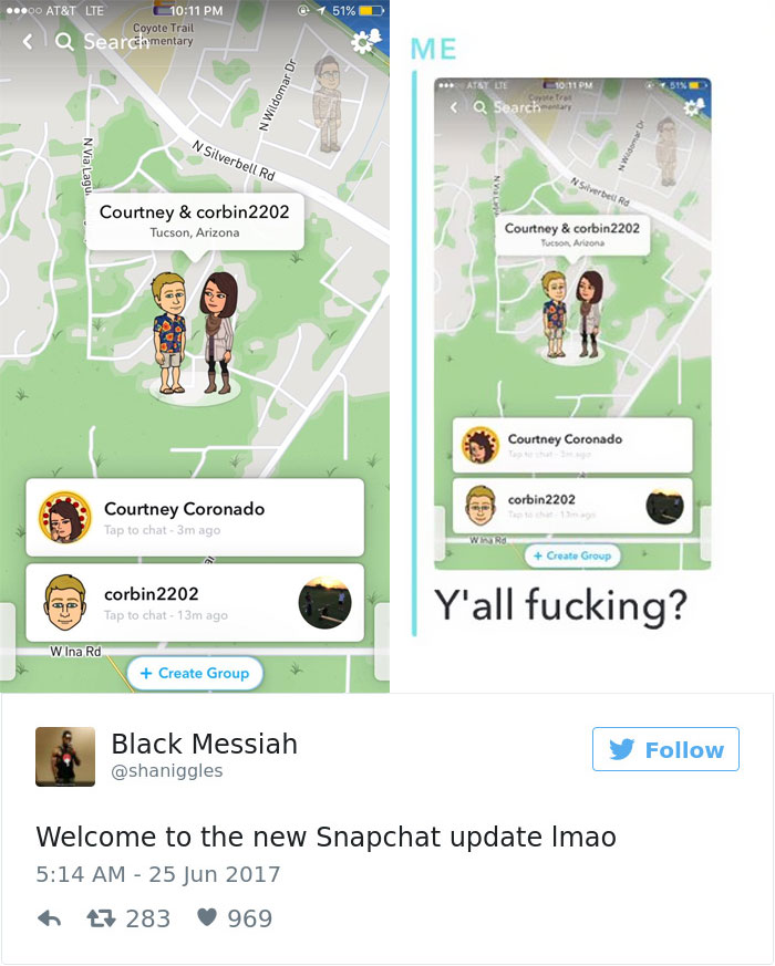 Snapchat Introduces New Map Update, And Here’s 46 Of The Funniest Reactions To It Snapchat Introduces New Map Update, And Here’s 46 Of The Funniest Reactions To It
