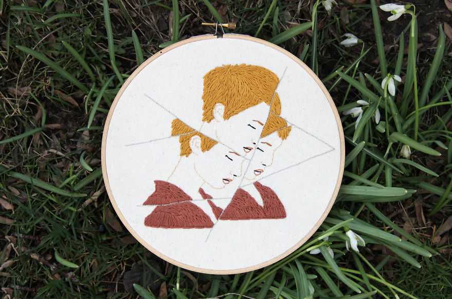 I Embroidered Fractured Portraits Of Women Showing The Complex Feelings I Experienced After The Election I Embroidered Fractured Portraits Of Women Showing The Complex Feelings I Experienced After The Election