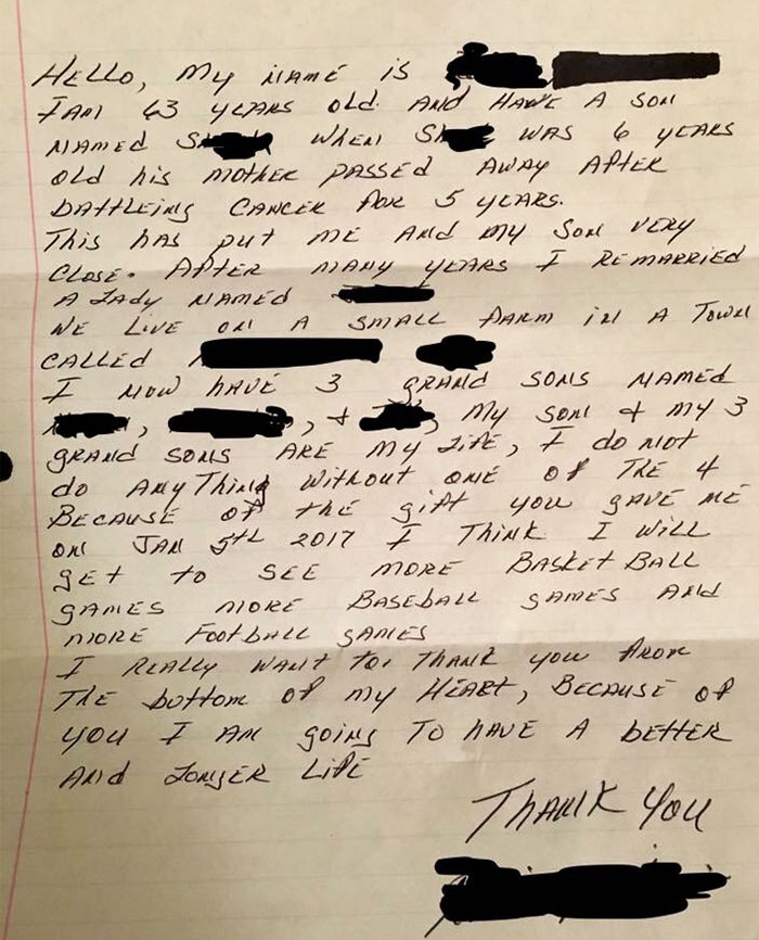 Man Donates Kidney To A Total Stranger, Receives Emotional Letter 3 Months Later Man Donates Kidney To A Total Stranger, Receives Emotional Letter 3 Months Later